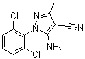 5-Amino-1-(2,6-dichlorophenyl)-3-methyl-1H-pyrazole-4-carbonitrile molecular structure (CAS 1072944-85-4)