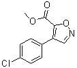 structure of CAS# 1072944-87-6, 4-(4-Chlorophenyl)-5-isoxazolecarboxylic acid methyl ester