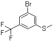 结构式 CAS# 1072944-92-3, 1-溴-3-(甲硫基)-5-(三氟甲基)苯