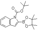 tert-Butyl 2-(4,4,5,5-tetramethyl-1,3,2-dioxaborolan-2-yl)indole-1-carboxylate molecular structure (CAS 1072944-96-7)