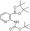 2-(N-Boc-amino)pyridine-3-boronic acid pinacol ester molecular structure (CAS 1072944-99-0)