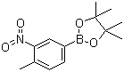 4-Methyl-3-nitrophenylboronic acid pinacol ester molecular structure (CAS 1072945-06-2)