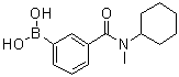 [3-[Cyclohexyl(methyl)carbamoyl]phenyl]boronic acid molecular structure (CAS 1072945-73-3)