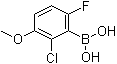 B-(2-Chloro-6-fluoro-3-methoxyphenyl)boronic acid molecular structure (CAS 1072945-77-7)