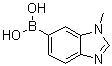 结构式 CAS# 1072945-87-9, (1-甲基-1H-苯并咪唑-6-基)硼酸