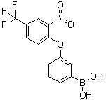 结构式 CAS# 1072945-94-8, [3-[2-硝基-4-(三氟甲基)苯氧基]苯基]硼酸