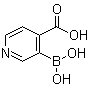 结构式 CAS# 1072946-05-4, 3-硼酸基-4-吡啶羧酸