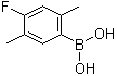 结构式 CAS# 1072946-10-1, (4-氟-2,5-二甲基苯基)硼酸