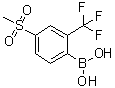 结构式 CAS# 1072946-16-7, [4-(甲基磺酰基)-2-(三氟甲基)苯基]硼酸