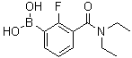 structure of CAS# 1072946-28-1, [3-[(Diethylamino)carbonyl]-2-fluorophenyl]boronic acid
