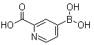 4-Borono-2-pyridinecarboxylic acid molecular structure (CAS 1072946-59-8)
