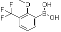 structure of CAS# 1072946-62-3, [2-Methoxy-3-(trifluoromethyl)phenyl]boronic acid