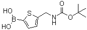 [5-[(tert-Butoxycarbonylamino)methyl]thien-2-yl]boronic acid molecular structure (CAS 1072951-39-3)