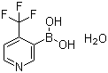 结构式 CAS# 1072952-32-9, [4-(三氟甲基)-3-吡啶基]硼酸水合物