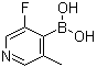 (3-Fluoro-5-methyl-4-pyridinyl)boronic acid molecular structure (CAS 1072952-44-3)
