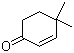 结构式 CAS# 1073-13-8, 4,4-二甲基-2-环己烯酮
