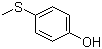 结构式 CAS# 1073-72-9, 4-(甲硫基)苯酚; 对甲硫基苯酚