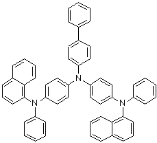 N1-[1,1'-Biphenyl]-4-yl-N4-1-naphthalenyl-N1-[4-(1-naphthalenylphenylamino)phenyl]-N4-phenyl-1,4-benzenediamine molecular structure (CAS 1073183-32-0)