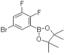 结构式 CAS# 1073339-12-4, 5-溴-2,3-二氟苯硼酸频哪醇酯