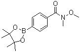 4-(N-Methoxy-N-methylcarbamoyl)phenylboronic acid pinacol ester molecular structure (CAS 1073353-58-8)