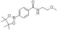 N-(2-Methoxyethyl)-4-(4,4,5,5-tetramethyl-1,3,2-dioxaborolan-2-yl)benzamide molecular structure (CAS 1073353-60-2)