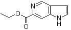 1H-吡咯并[3,2-c]吡啶-6-羧酸乙酯分子结构 (CAS 107384-68-9)