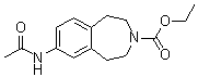 7-(Acetylamino)-1,2,4,5-tetrahydro-3H-3-benzazepine-3-carboxylic acid ethyl ester molecular structure (CAS 107393-75-9)