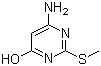 structure of CAS# 1074-41-5, 4-Amino-2-(methylthio)-6-pyrimidinol