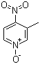 structure of CAS# 1074-98-2, 4-Nitro-3-picoline N-oxide;3-Methyl-4-nitropyridine-1-oxide; 3-Methyl-4-nitropyridine N-oxide