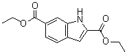 结构式 CAS# 107516-75-6, 1H-吲哚-2,6-二甲酸二乙酯