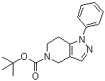 1-苯基-1,4,6,7-四氢吡唑并[4,3-c]吡啶-5-羧酸叔丁酯分子结构 (CAS 1075729-08-6)