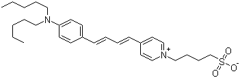 Neurodye RH 421 molecular structure (CAS 107610-19-5)
