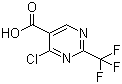 结构式 CAS# 1076197-55-1, 4-氯-2-(三氟甲基)-5-嘧啶羧酸