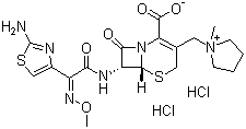 Cefeprime dihydrochloride molecular structure (CAS 107648-80-6)