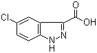 structure of CAS# 1077-95-8, 5-Chloro-3-indazolecarboxylic acid