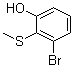 3-溴-2-(甲硫基)苯酚分子结构 (CAS 107724-66-3)