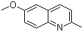 6-Methoxyquinaldine molecular structure (CAS 1078-28-0)