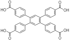 1,2,4,5-Tetrakis(4-carboxyphenyl)benzene molecular structure (CAS 1078153-58-8)