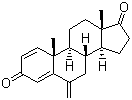 结构式 CAS# 107868-30-4, 依西美坦; 1,4-二烯-3,17-二酮-6-亚甲基雄烷