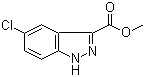 structure of CAS# 1079-46-5, Methyl 5-chloro-1H-indazole-3-carboxylate