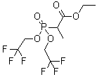 Ethyl 2-[bis(2,2,2-trifluoroethyl) phosphono]propionate molecular structure (CAS 107905-52-2)