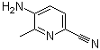 5-Amino-6-methyl-2-pyridinecarbonitrile molecular structure (CAS 1079054-78-6)