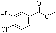 Methyl 3-bromo-4-chlorobenzoate molecular structure (CAS 107947-17-1)