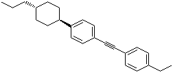 结构式 CAS# 107949-21-3, 1-[(4-乙基苯基)乙炔基]-4-(反式-4-丙基环己基)苯