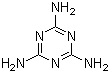 structure of CAS# 108-78-1, Melamine;1,3,5-Triazine-2,4,6-triamine; 2,4,6-Triamino-1,3,5-triazine; 2,4,6-Triamino-s-triazine