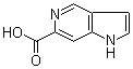 1H-Pyrrolo[3,2-c]pyridine-6-carboxylic acid molecular structure (CAS 1082040-99-0)