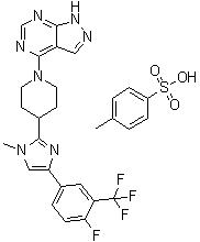 结构式 CAS# 1082949-68-5, LY-2584702 对甲苯磺酸盐