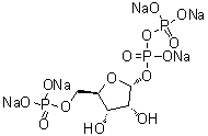 structure of CAS# 108321-05-7, alpha-D-Ribofuranose 5'-(dihydrogen phosphate) 1-(trihydrogen diphosphate) pentasodium salt
