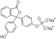 Phenolphthalein monophosphate disodium salt molecular structure (CAS 108321-15-9)