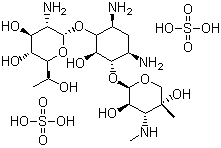 structure of CAS# 108321-42-2, Geneticin;G418 sulfate